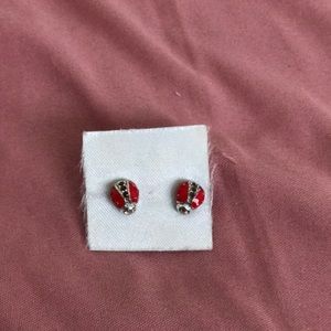 Lady bug studs